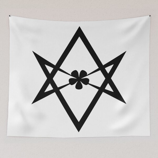 Item preview, Aleister Crowley - Magick Symbol - Golden Dawn - Occult - Thelema (Black on White) designed and sold by createdezign.