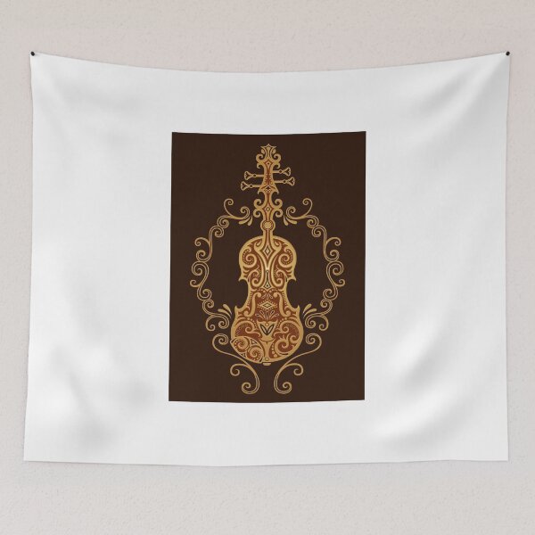 Artikelvorschau, Komplizierte Brown Tribal Violin Design entworfen und verkauft von JeffBartels.