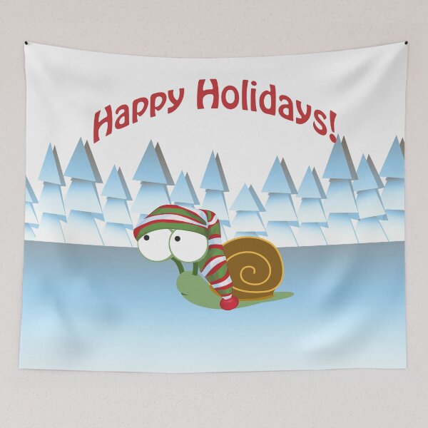 Item preview, Happy Holidays! Winter Snail designed and sold by Hedgie Designs.