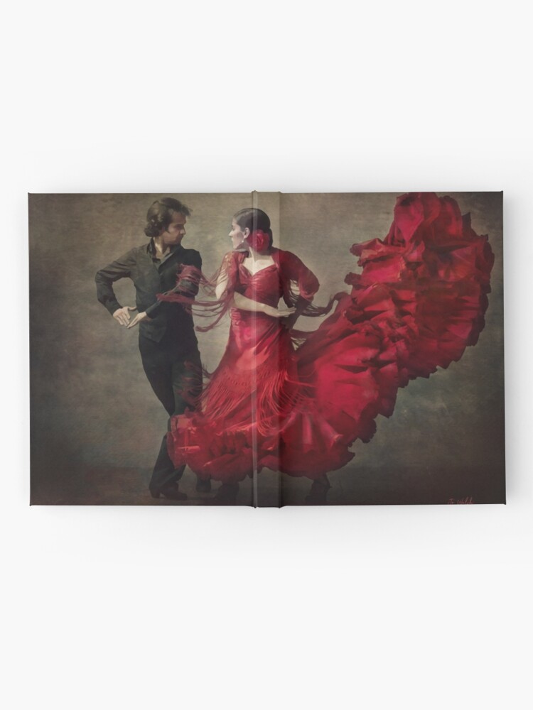 Cuaderno De Tapa Dura Pasion Bailarines Espanoles Retratos Espana Flamenco Arte Digital Gotico Decoracion De Pared De Fiestaart Redbubble