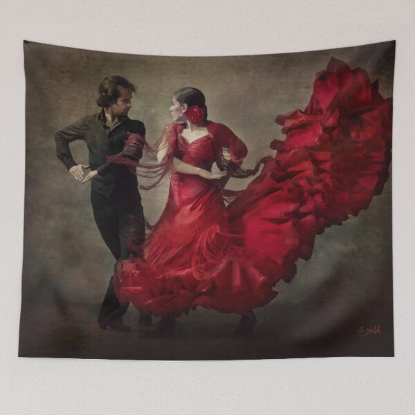 Item preview, Passion - Spanish dancers, portraiture,Spain, Flamenco, digital art, Gothic, Wall décor designed and sold by FiestaArt.