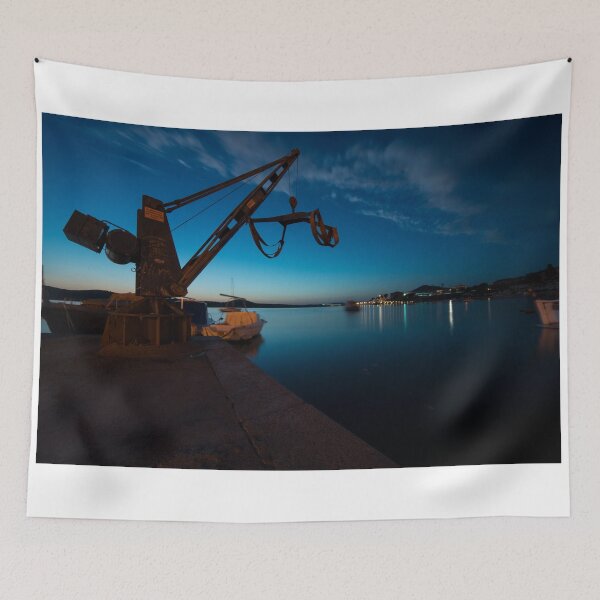 Item preview,  Sibinek boat crane at dusk  designed and sold by hawkie.