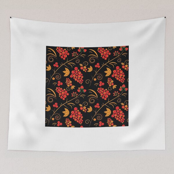Item preview, traditional russian khokhloma pattern designed and sold by Leysan Shayak.