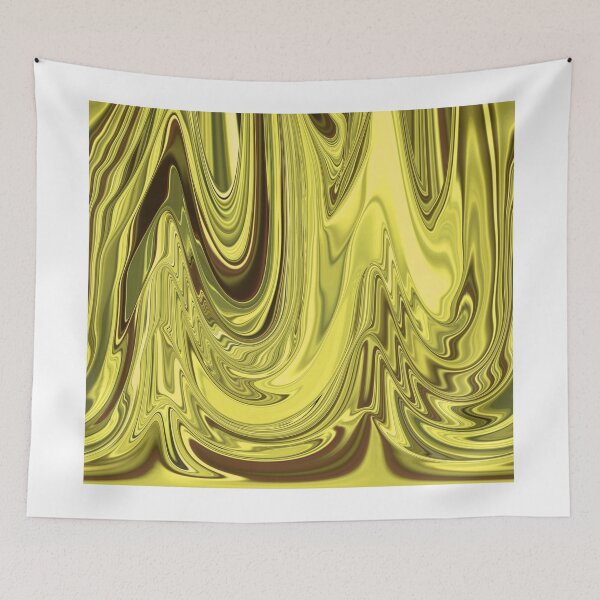 Item preview, Yellow Gold Flowing Abstract Design Pattern designed and sold by adriturner.
