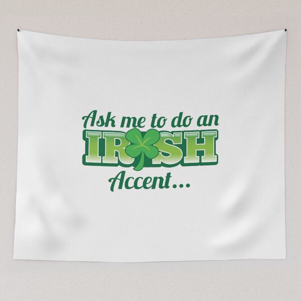 Item preview, Ask me to do an IRISH accent with green shamrock designed and sold by jazzydevil.