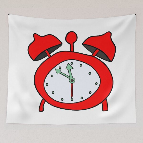 Item preview, red alarmclock designed and sold by siloto.