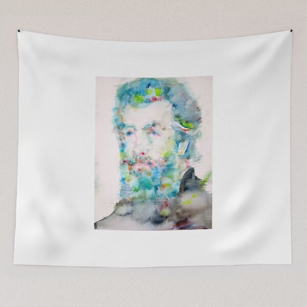Item preview, HERMAN MELVILLE - watercolor portrait designed and sold by lautir.