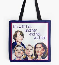 Ich bin bei ihr und ihr und ihr und ihr Tasche