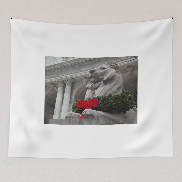 Item preview, Lion Sculpture, Holiday Decorations, New York Public Library, New York City designed and sold by lenspiro.