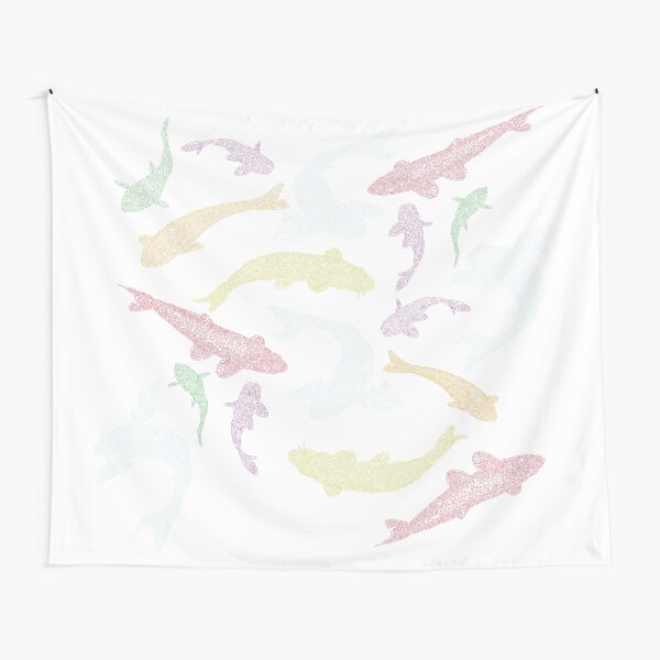 Swimming Koi School Tapestry