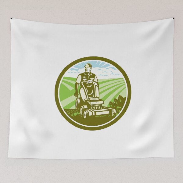 Item preview, Ride On Lawn Mower Vintage Retro designed and sold by patrimonio.