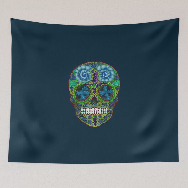 Item preview, Winter skull, holly king- yellow designed and sold by balnacra.