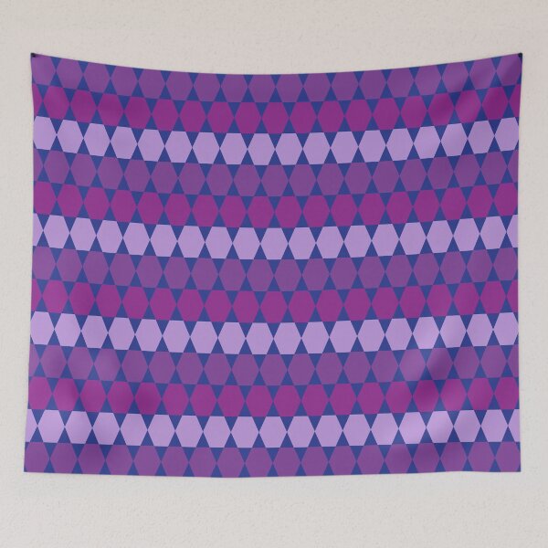 Aperçu de l'œuvre Purple Hexagons créée et vendue par ArtfulDoodler.