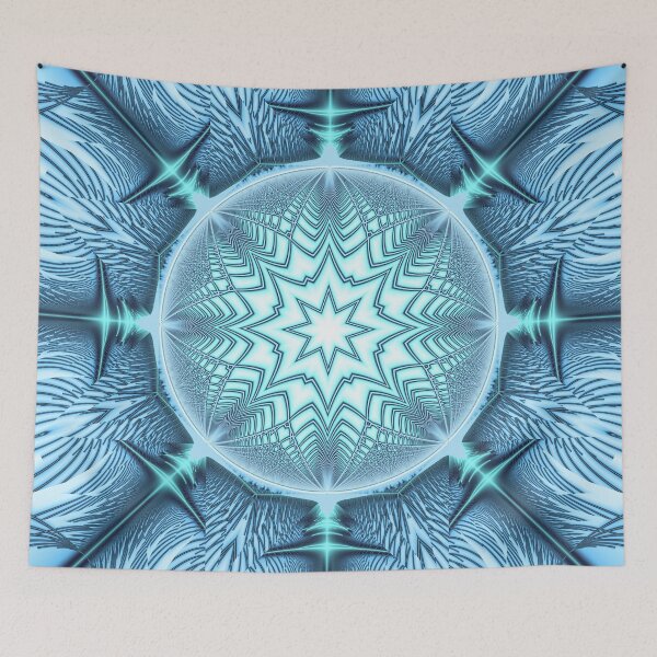 Aperçu de l'œuvre The Blue Snowflake créée et vendue par walstraasart.