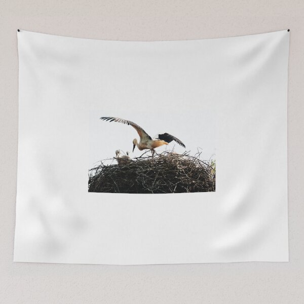 Item preview, European white stork in the nest designed and sold by bjphotographs.