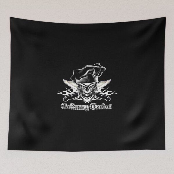 Item preview, Chef Skull 9: Culinary Genius 3 white flames designed and sold by sdesiata.