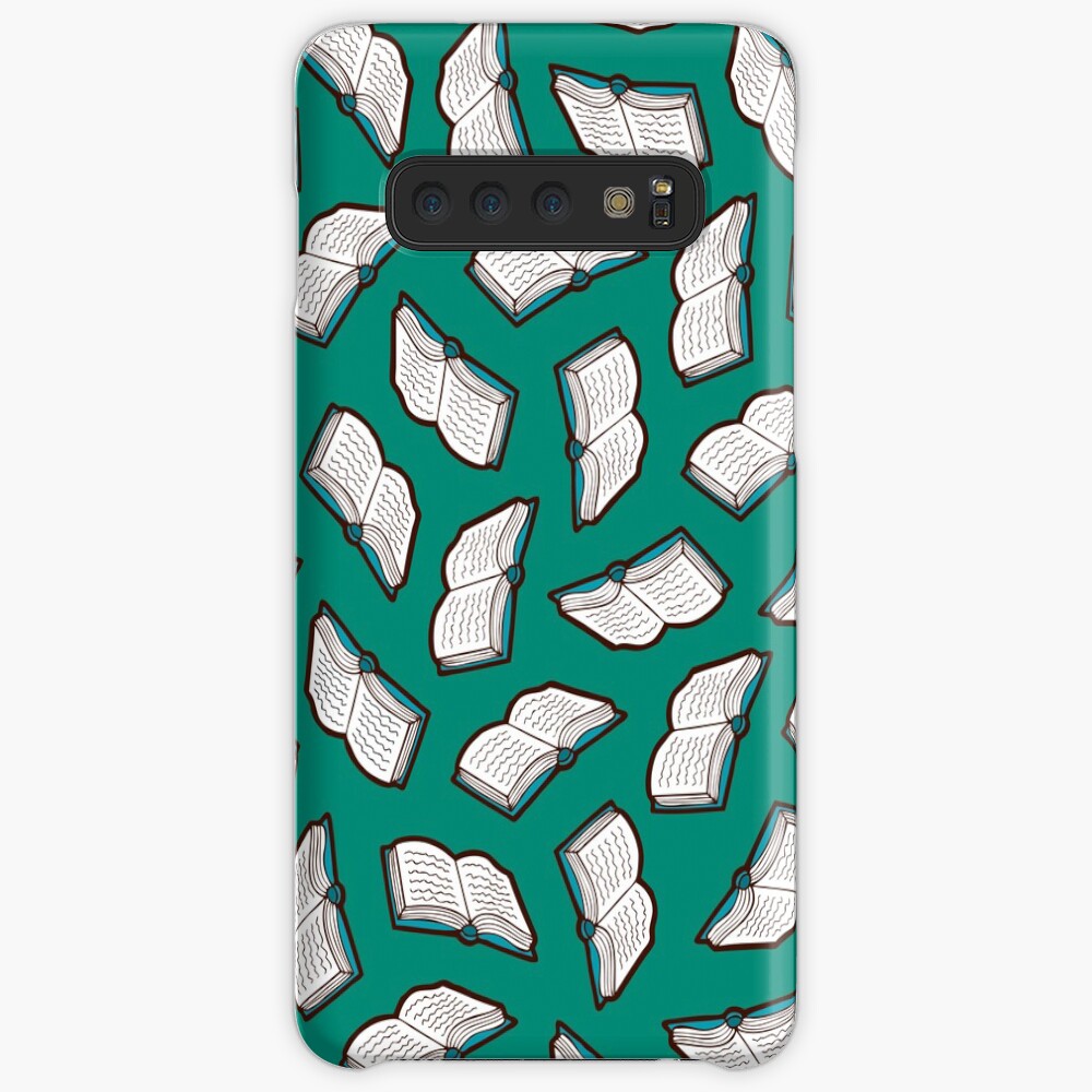 Bookish Reading Pattern in Jade Samsung Galaxy Snap Case
