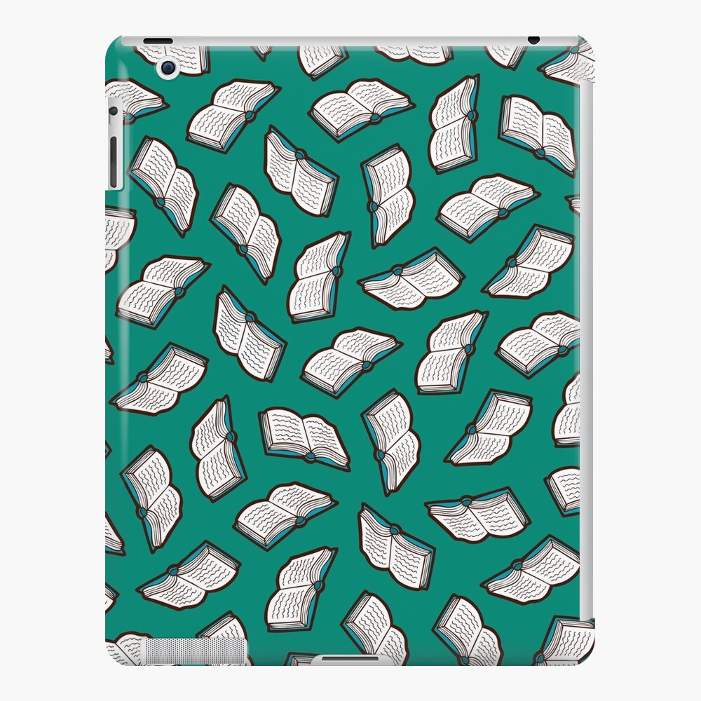 Bookish Reading Pattern in Jade iPad Snap Case