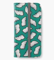 Vinilo o funda para iPhone Patrón de Lectura Bookish en Jade