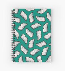 Bookish Reading Pattern in Jade Spiral Notebook