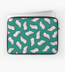 Bookish Reading Pattern in Jade Laptop Sleeve