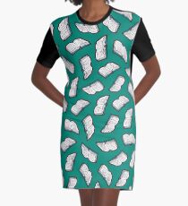 Vestido camiseta Patrón de Lectura Bookish en Jade