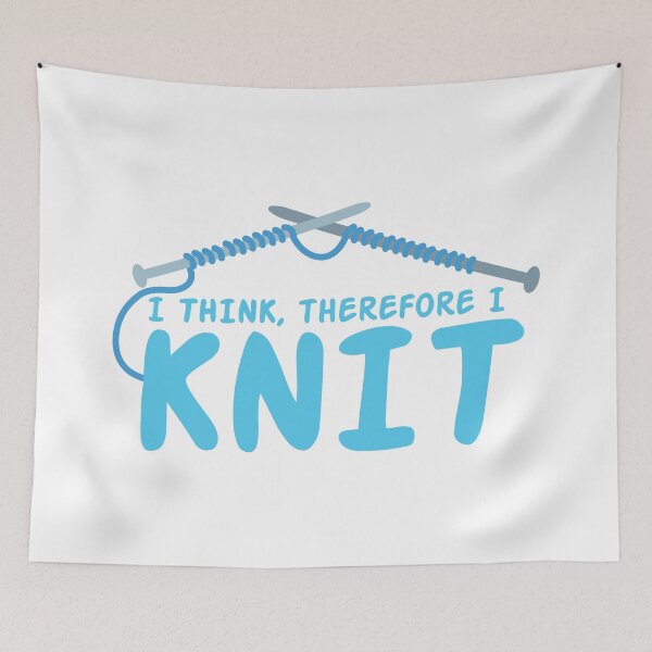 Item preview, I think therefore I knit designed and sold by jazzydevil.