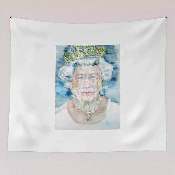 Item preview, ELIZABETH II - watercolor portrait designed and sold by lautir.