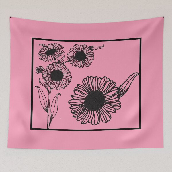 Item preview, Soft Paris Pink with Black Detailing and Marguerites designed and sold by Greenbaby.