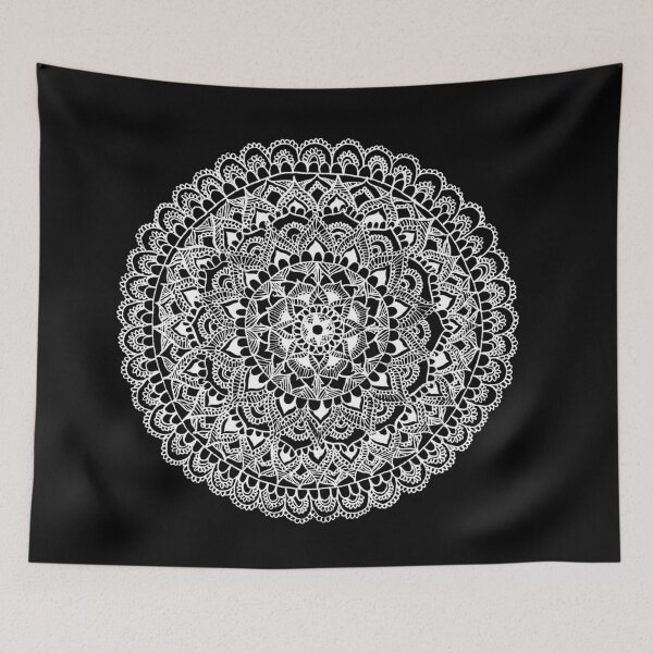 Item preview, Mandala Doodle B&W #2 designed and sold by LaurelMae.