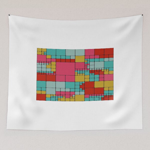 Item preview, Colorful squares abstract design designed and sold by lalylaura.