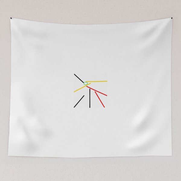 Item preview, BALANCE abstract MODERN design green, yellow, red, black ON white  designed and sold by ackelly4.