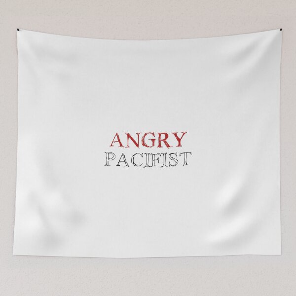 Item preview, Angry Pacifist - Red And Half Black Ink designed and sold by Djidiouf.