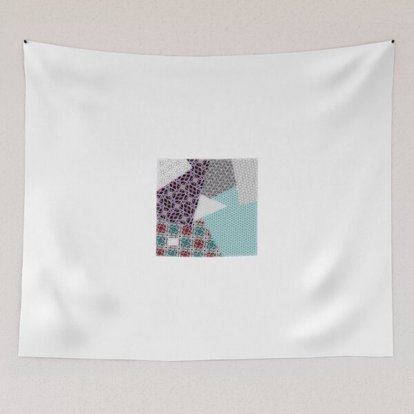 Item preview, PATCHWORK crazy pattern, purple, teal, pink and grey, gray designed and sold by ackelly4.