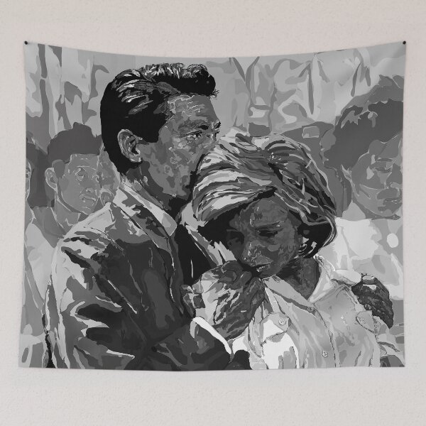 Item preview, Hiroshima Mon Amour 'You Saw Nothing' - Digital Portrait designed and sold by Katie  McNeice.