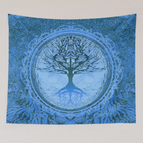 Item preview, Tree of Life Peaceful Blue designed and sold by treeoflifeshop.