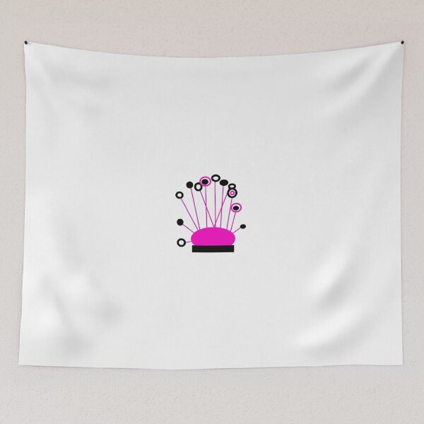 Item preview, PINK, white  and black Art on a pillow, POPPY-LOPS collectable gifts designed and sold by ackelly4.