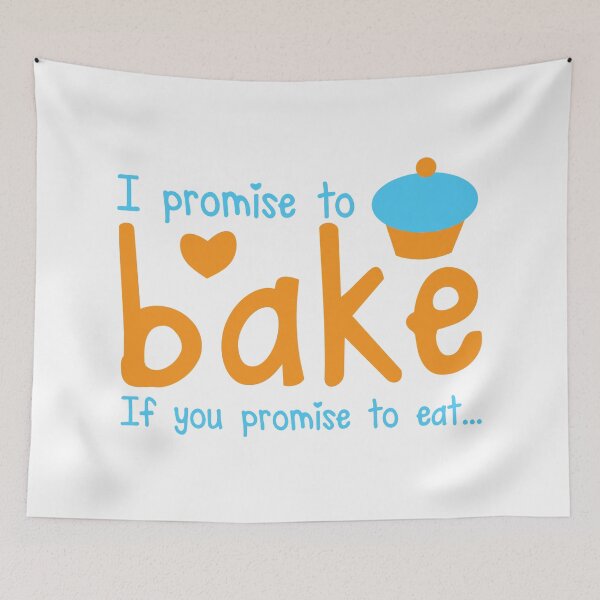 Item preview, I promise to bake if you promise to eat! with cute cupcake designed and sold by jazzydevil.