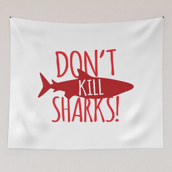 Item preview, Don't KILL SHARKS! designed and sold by jazzydevil.