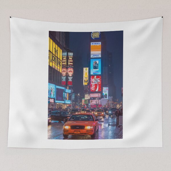 Item preview, Times square and yellow taxi designed and sold by Andrew-Thomas73.