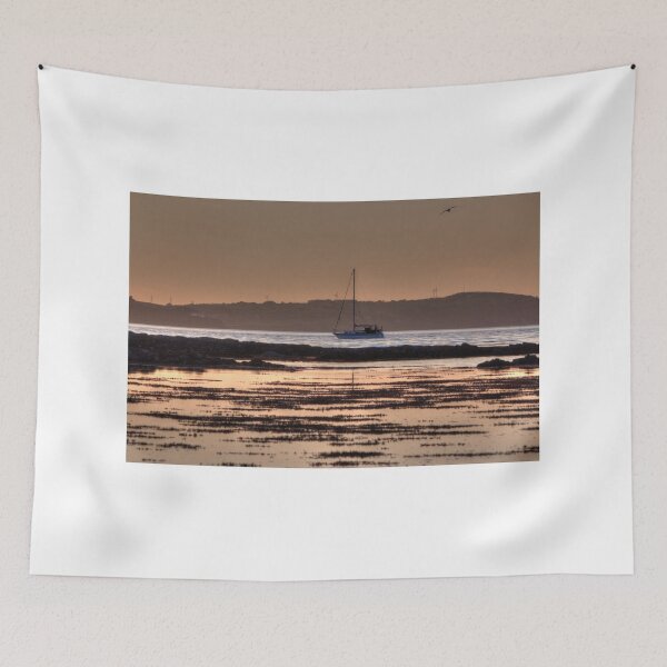 Item preview, A Boat At Rest - Lovely sailing boat print - calm waters designed and sold by Very Peculiar.