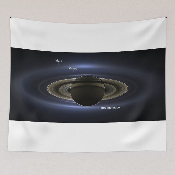 Item preview, Spectacular Photo Of Saturn With Earth in View - Space Print / Saturn  designed and sold by Very Peculiar.