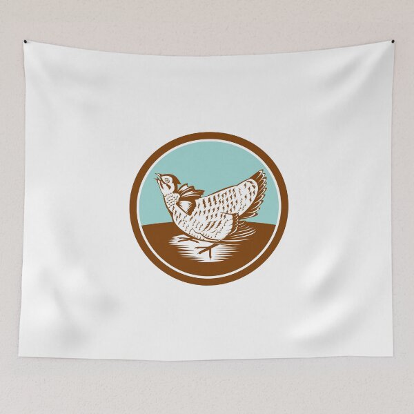 Item preview, Prairie Chicken Retro Circle designed and sold by patrimonio.