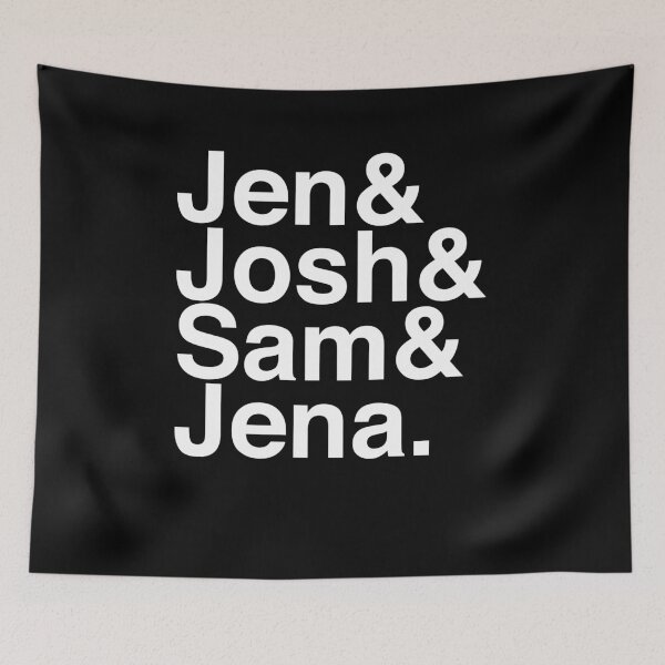 Item preview, Jennifer & Josh & Sam & Jena. (inverse) designed and sold by Kitmagic.