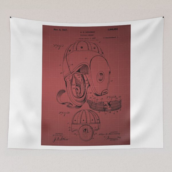 Item preview, Football Helmet Patent  From 1927 - Burgundy designed and sold by chris2766.