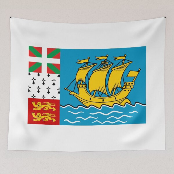 Item preview, flag of Saint Pierre and Miquelon designed and sold by tony4urban.