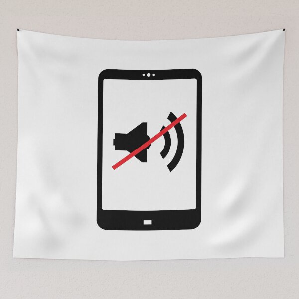 Item preview, cellphone sound off sign designed and sold by close-up.biz.