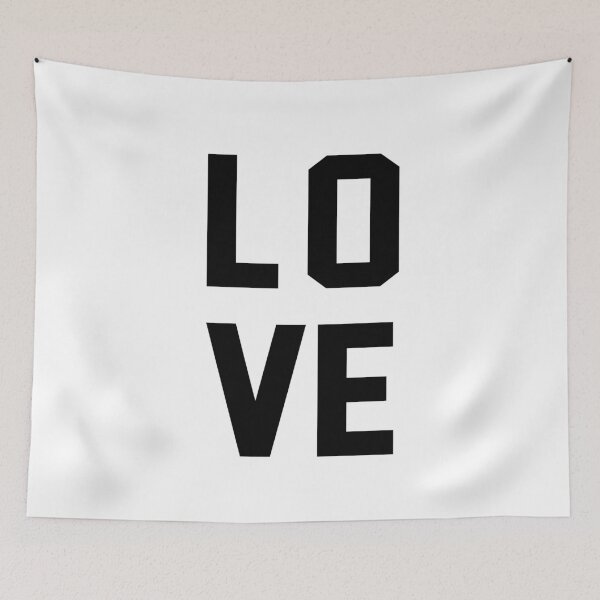 Item preview, Love Black and White Typography designed and sold by hipsterapparel.