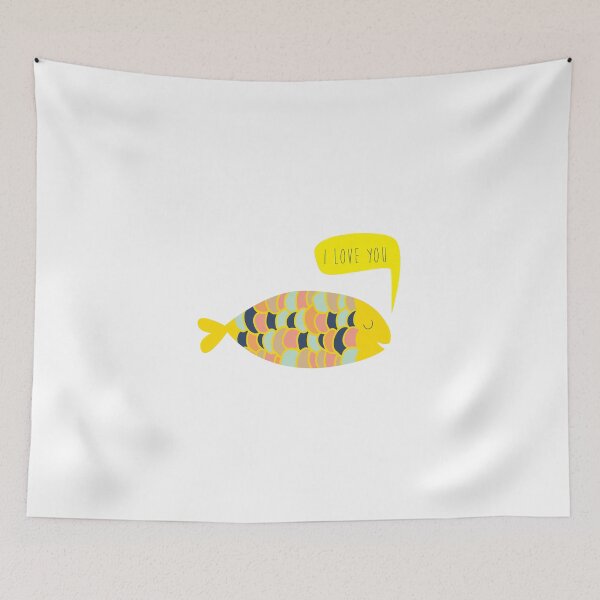 Item preview,  "i love you" fish - matches with "i know" fish designed and sold by Laura Wright.