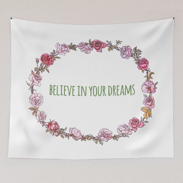 Item preview, Believe in your dreams- Positive Quote + Vintage illustration designed and sold by twisttheprint.